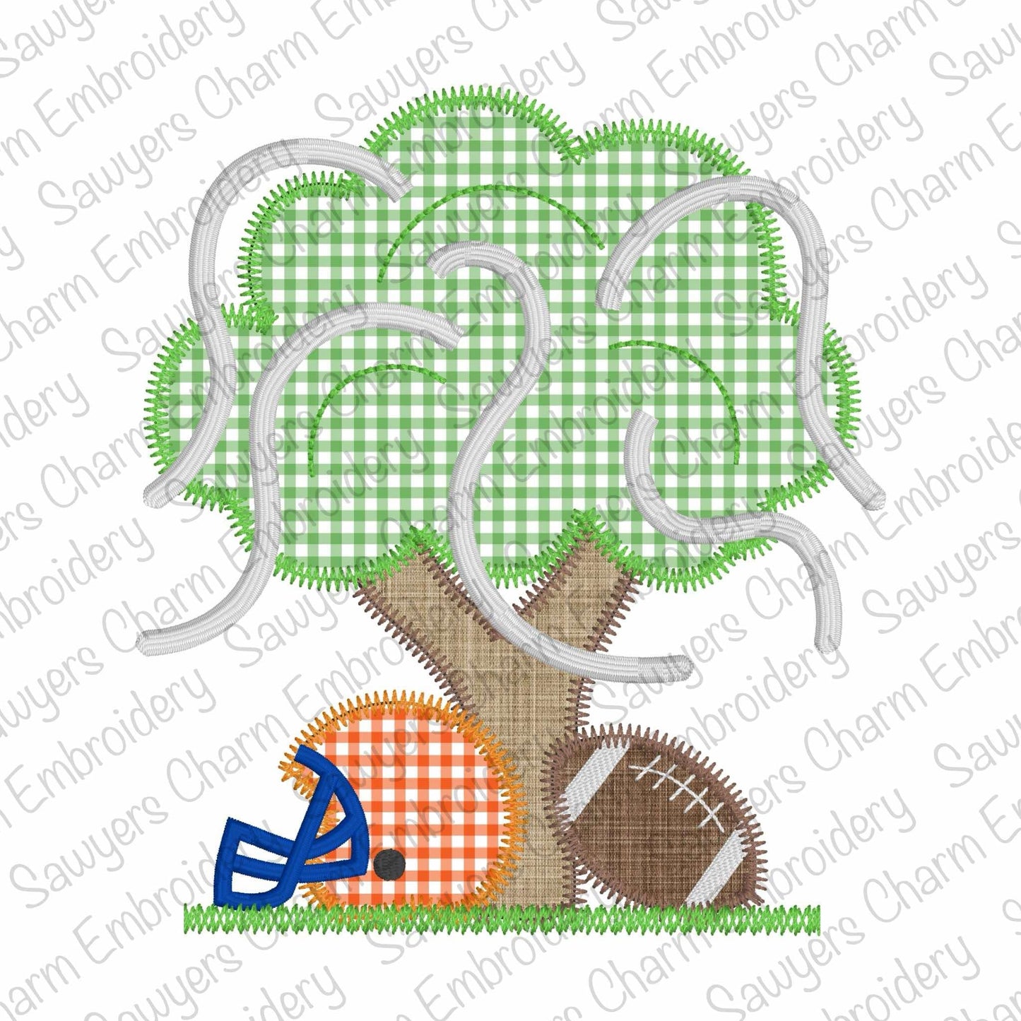 BUNDLE Rolled toilet paper tree, helmet, football, bean & zigzag stitch applique, embroidery design file, fall sports, quick stitch, player