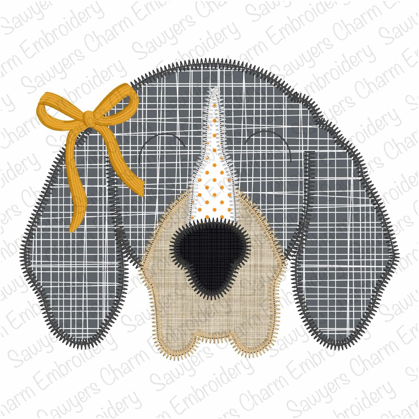 BUNDLE Hound dog mascot zig zag stitch applique, machine embroidery design, college, football, sports, university, animals, quick stitch