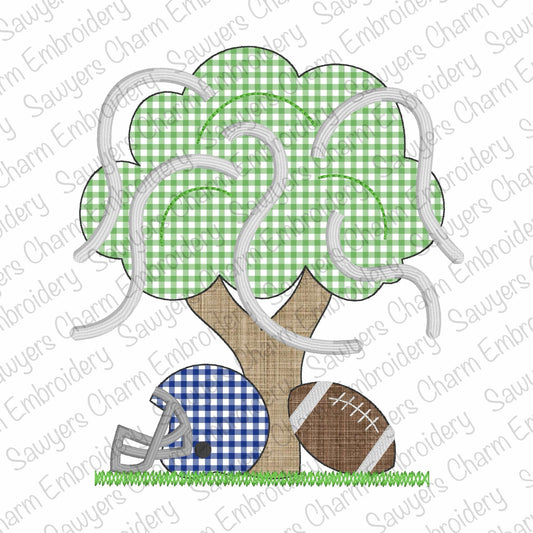 BUNDLE Rolled toilet paper tree, helmet, football, bean & zigzag stitch applique, embroidery design file, fall sports, quick stitch, player