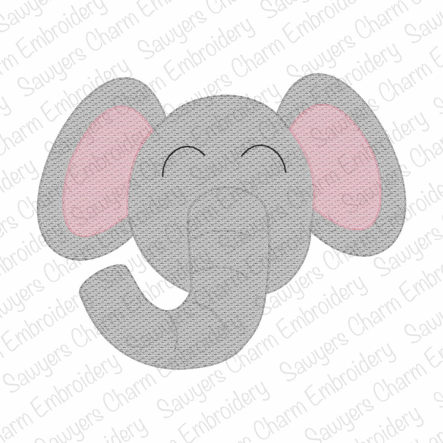 BUNDLE Elephant mascot sketch stitch, machine embroidery design, college, high school sports, university, zoo animals, quick stitch