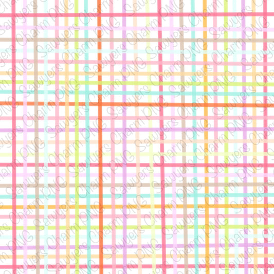 Plaid whimsical pastel check Digital Paper, Printable file, Sublimation, Heat Transfer Design, Digital Clipart, scrapbooking