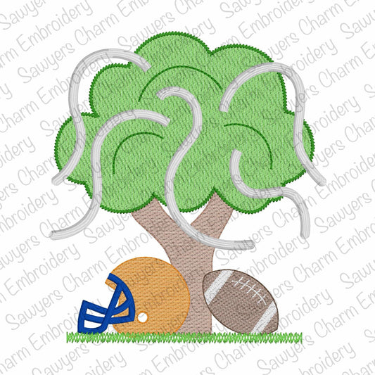 Rolled toilet paper tree, helmet, football, sketch stitch machine embroidery design file, fall sports, quick stitch, player
