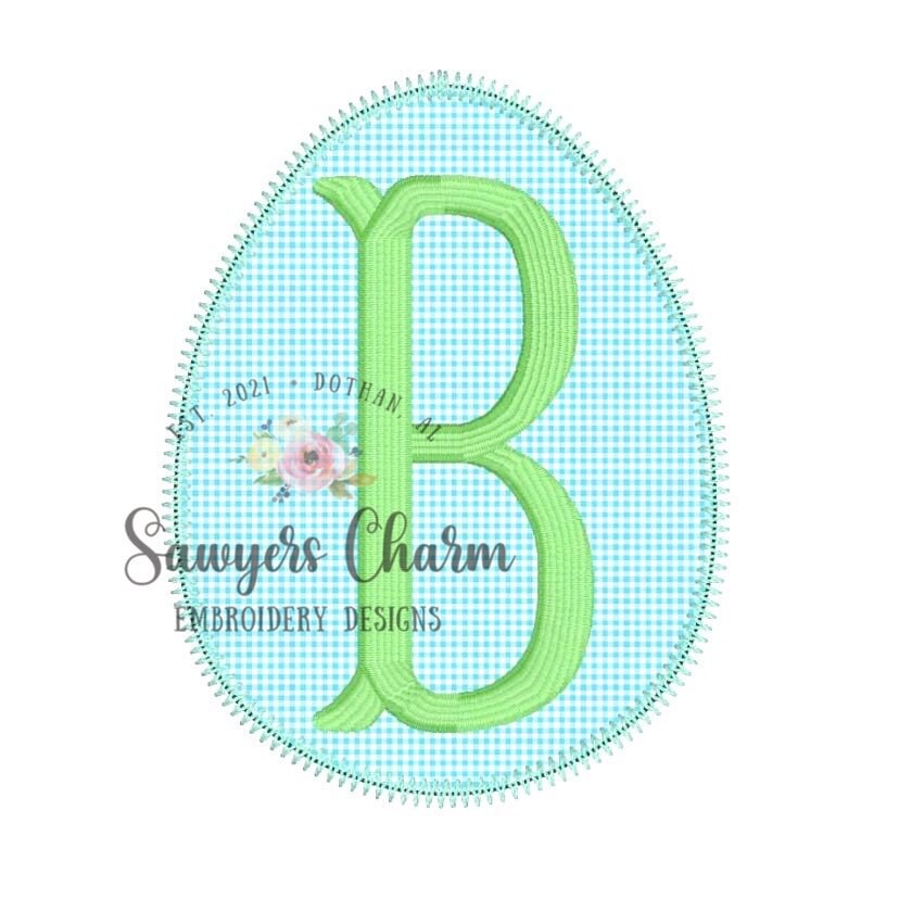 BUNDLE Girl and boy Easter egg with and without bow zigzag stitch machine applique embroidery design file, quick stitch