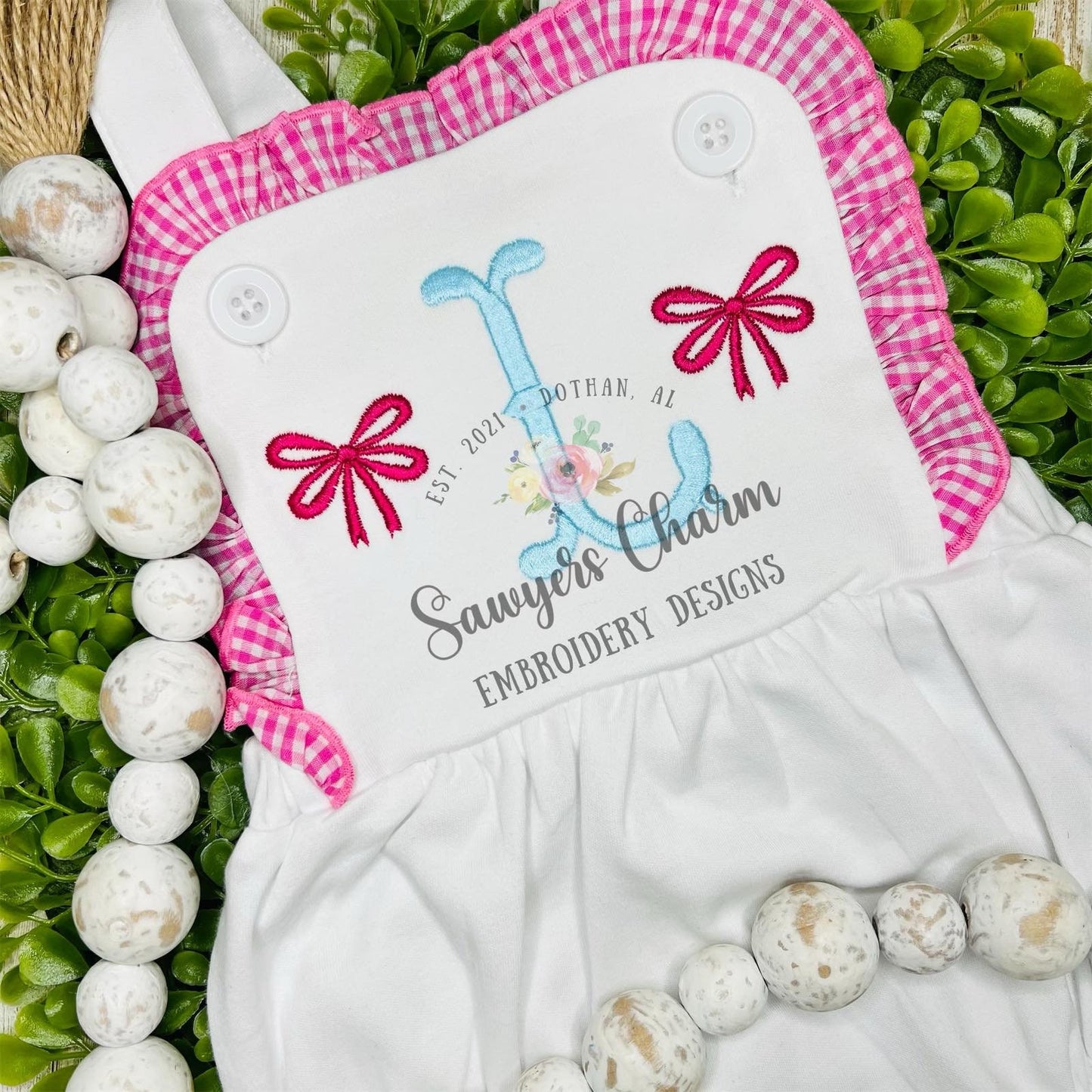Mini fill bow machine embroidery design file, quick stitch, perfect for monograms, add on