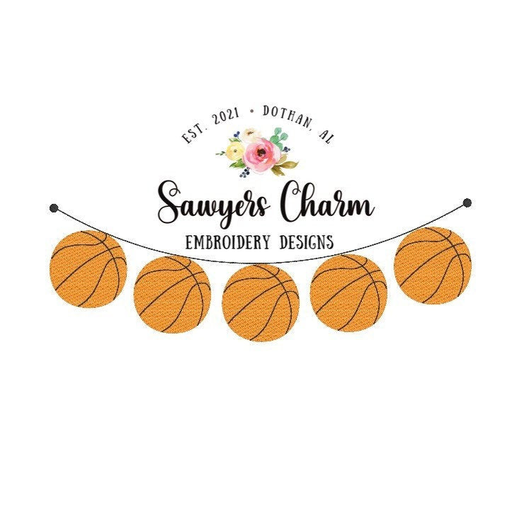 BUNDLE Sports bunting banner sketch fill design embroidery file, football, basketball, baseball, soccer, cheerleading pom poms, softball