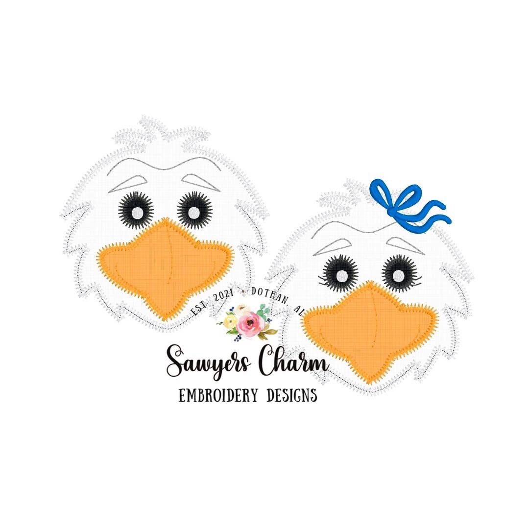 BUNDLE Sports football eagle head with & without bow zigzag applique embroidery design file, cheerleading, college mascot high school