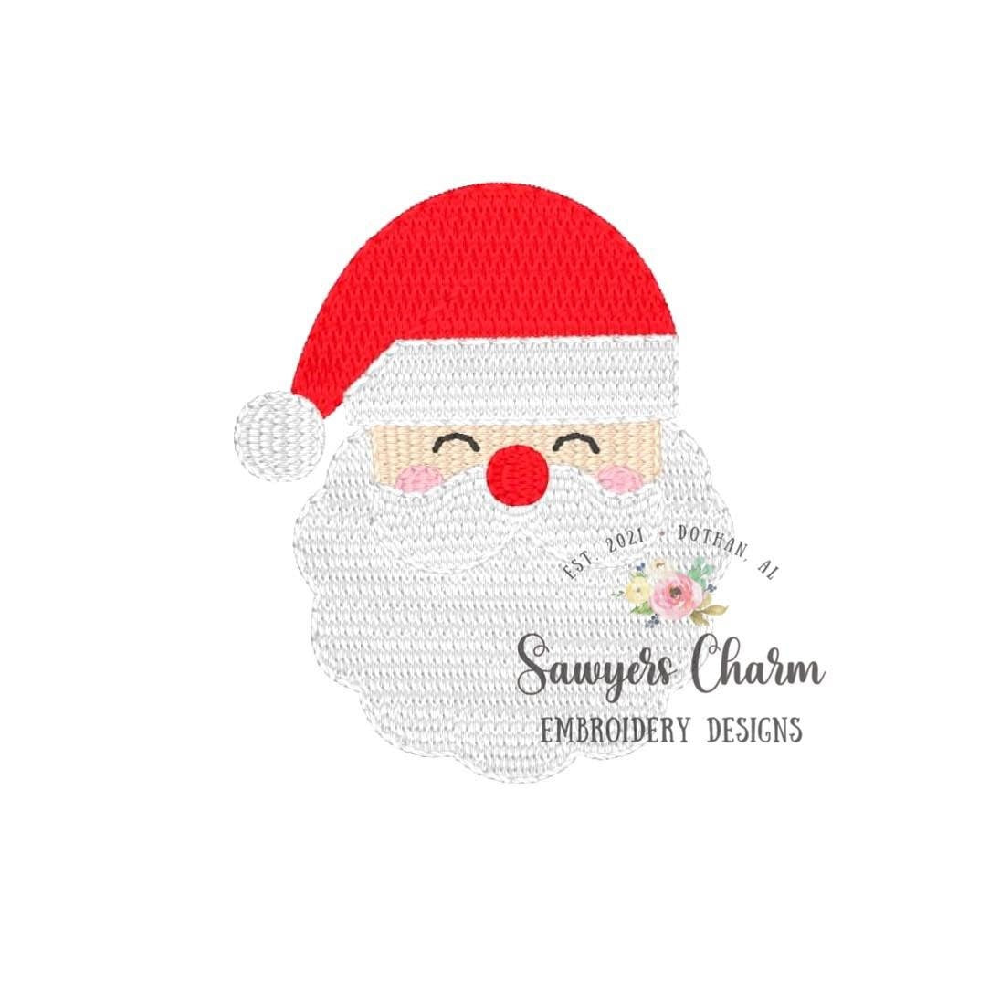 Mini fill Santa Claus, machine embroidery design file, perfect for monograms, quick stitch, Merry Christmas, happy holidays, jolly, ho ho ho