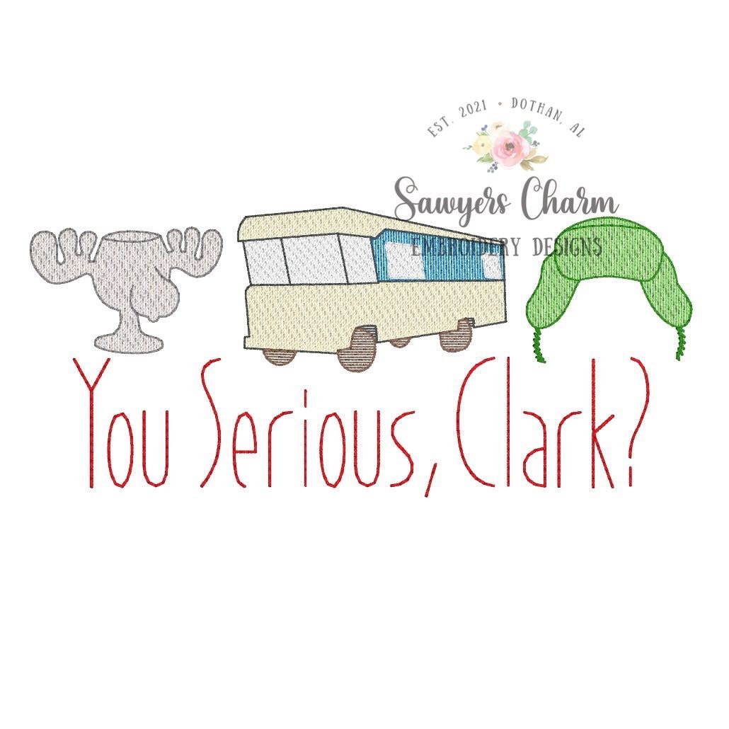 BUNDLE Christmas vacation tree sketch stitch machine embroidery design file, station wagon, tree, jello, cat, ornaments, trio RV camper