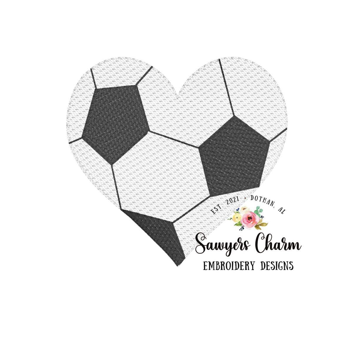 Build your own sports heart shaped balls sketch stitch machine embroidery design file, golf, football, basketball, baseball, soccer