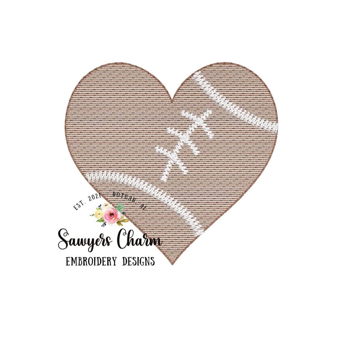 Build your own sports heart shaped balls sketch stitch machine embroidery design file, golf, football, basketball, baseball, soccer
