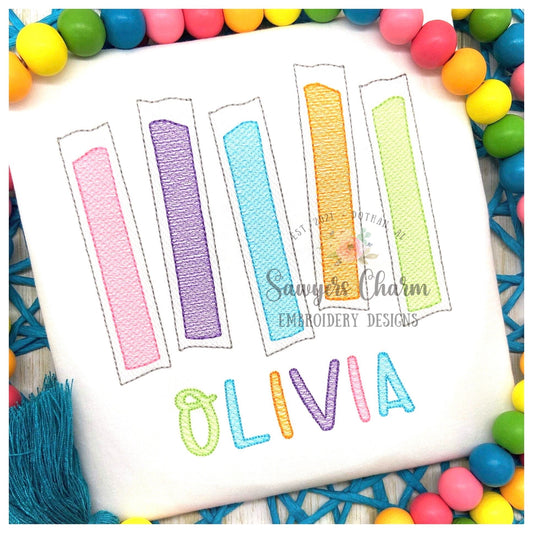 Freezer popsicles in a row light sketch stitch machine embroidery design file, summer, spring, snacks, ice cream, push up pops,