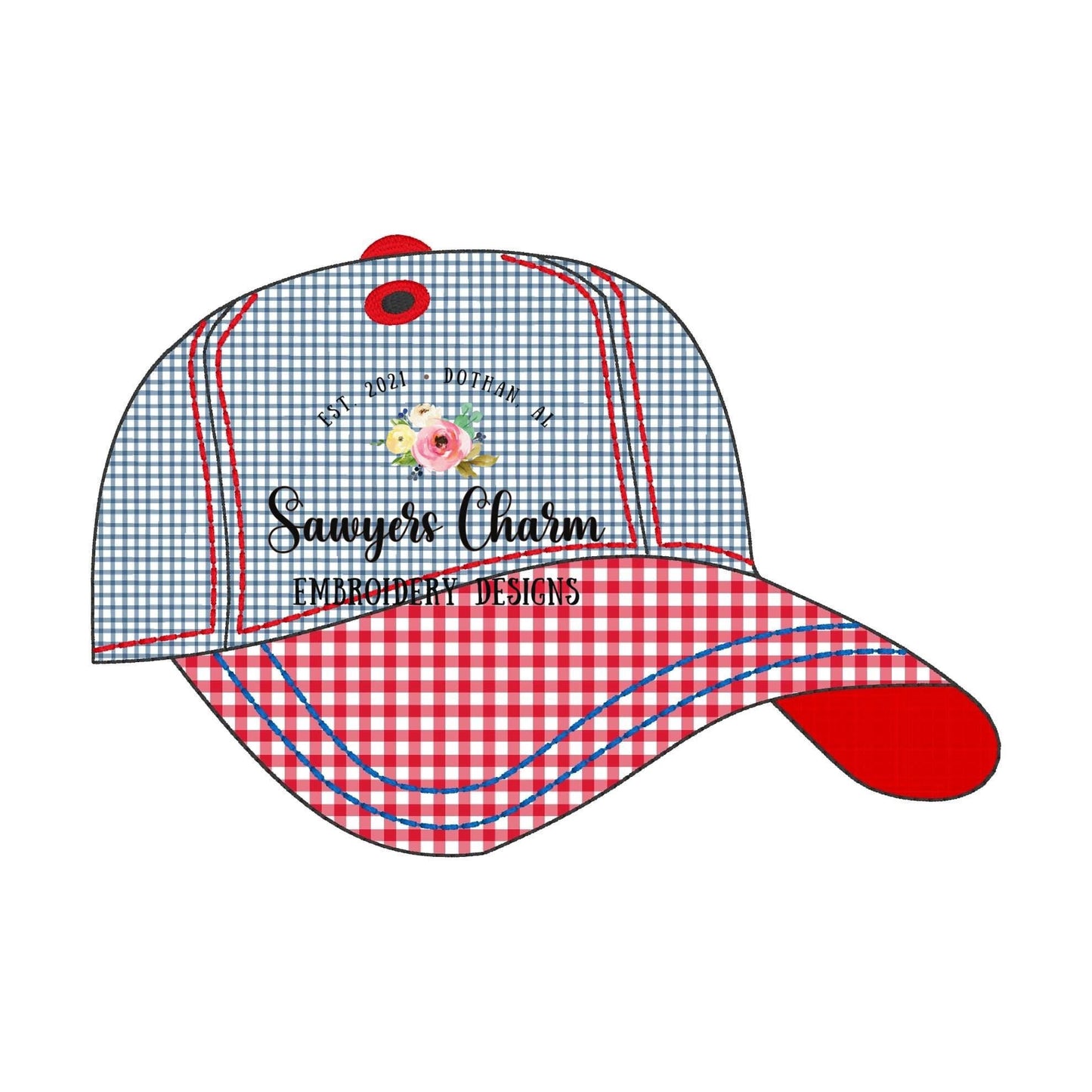 BUNDLE Ball cap/hat bean & zig zag stitch machine applique embroidery design file, ballgame, sports, quick stitch, little boy