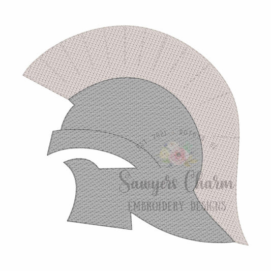 Trojan/spartan/knight sketch stitch machine embroidery design, college university mascot, sports fan, medieval, cheer, football, basketball