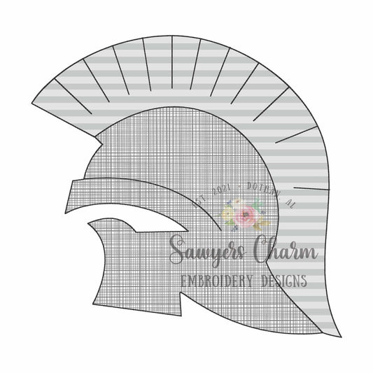BUNDLE Trojan/spartan/knight bean & zigzag stitch machine applique, embroidery design, college university mascot, sports, medieval, football