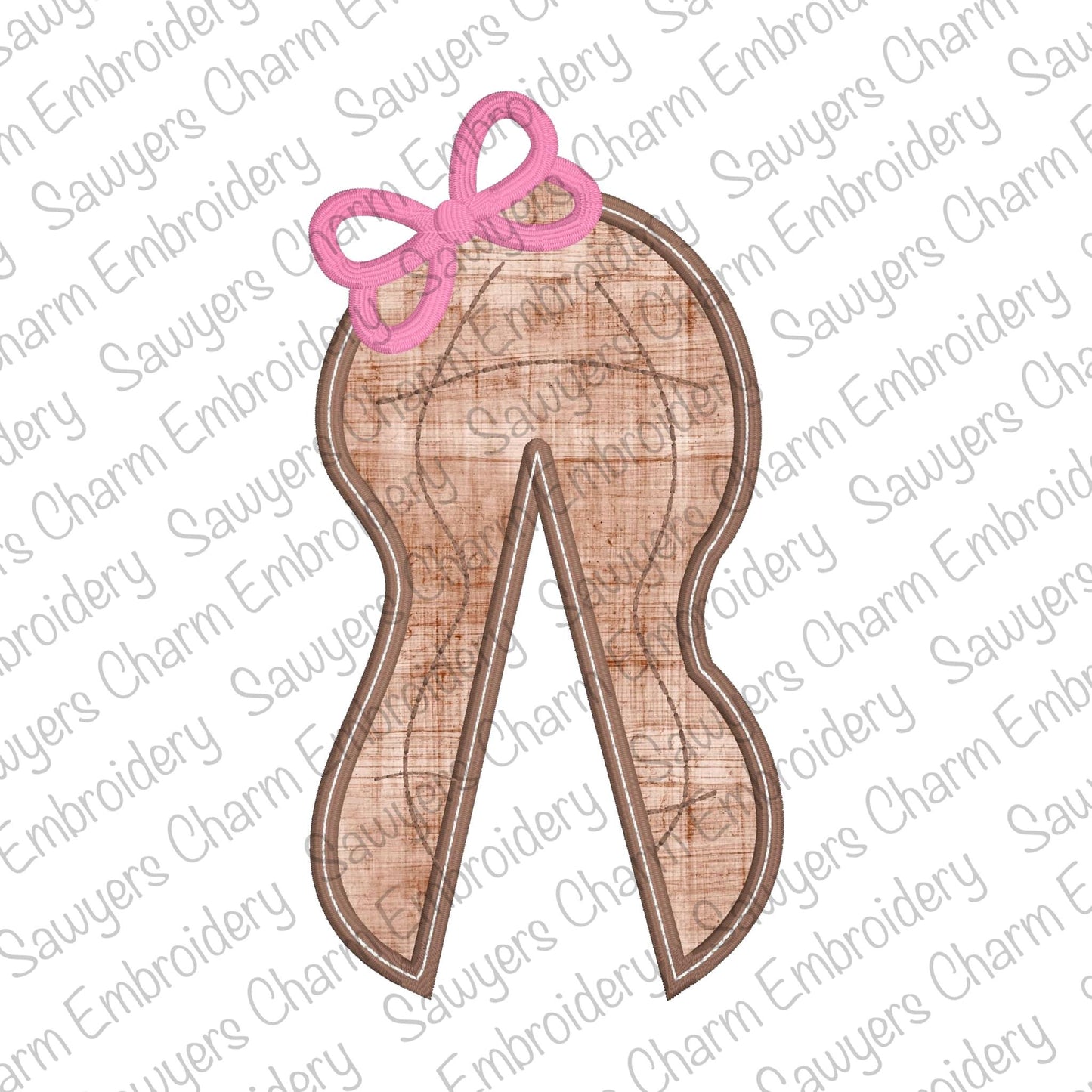 Coquette Peanut side split design with bow satin stitch machine applique, embroidery design file, perfect for sweatshirts, festival, harvest