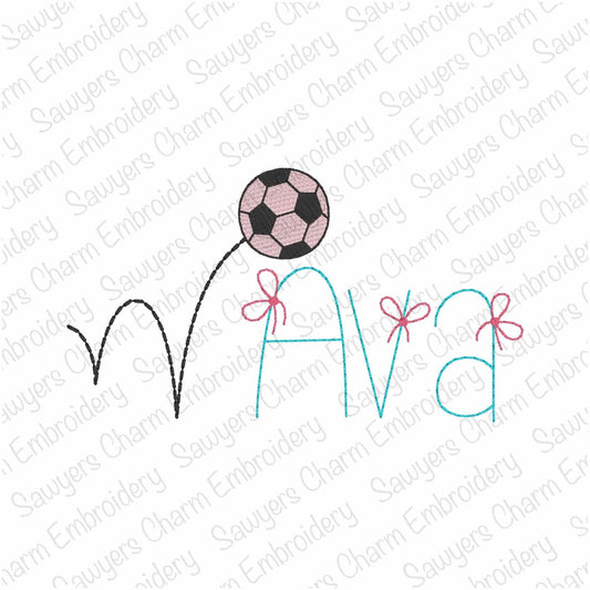 BUNDLE Mini fill & sketch bouncing soccer ball machine embroidery design, quick stitch, spring summer sports, perfect for monograms, field