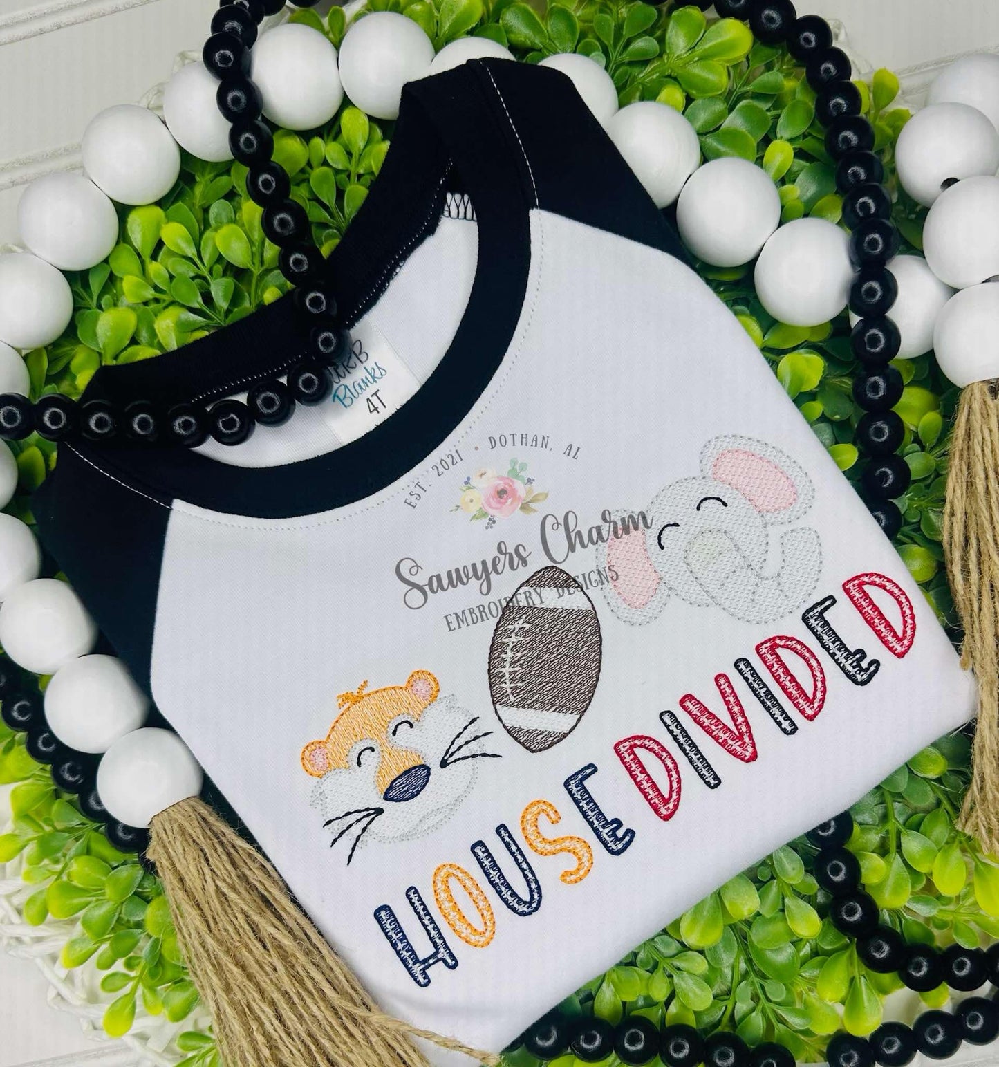 BUNDLE Elephant & Tiger mascot football sketch stitch trio, machine embroidery design, college university sports mascot, with/without bow