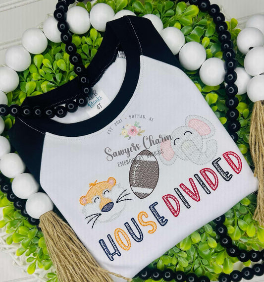 BUNDLE Elephant & Tiger mascot football sketch stitch trio, machine embroidery design, college university sports mascot, with/without bow