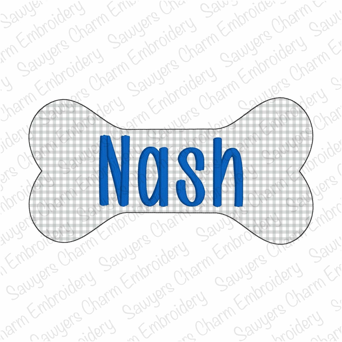 BUNDLE Dog bone name plate bean & zig zag stitch machine applique, embroidery design, monogram frame, dinosaur bone