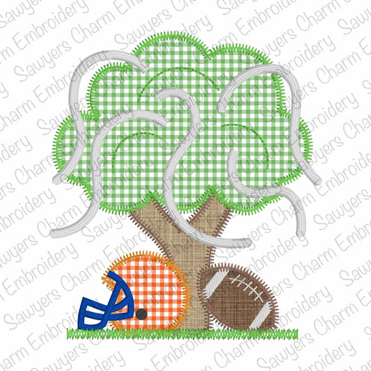 BUNDLE Rolled toilet paper tree, helmet, football, bean & zigzag stitch applique, embroidery design file, fall sports, quick stitch, player