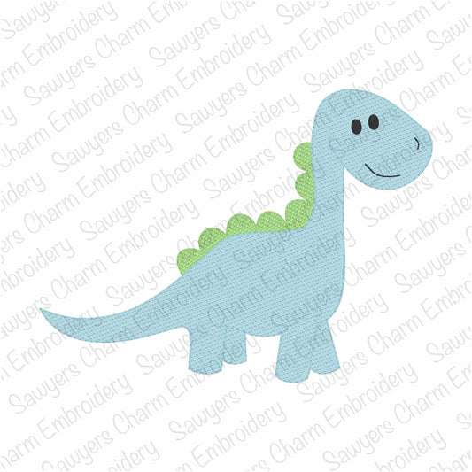 BUNDLE dinosaur with & without coquette bow, sketch stitch embroidery design file, dino, quick stitch