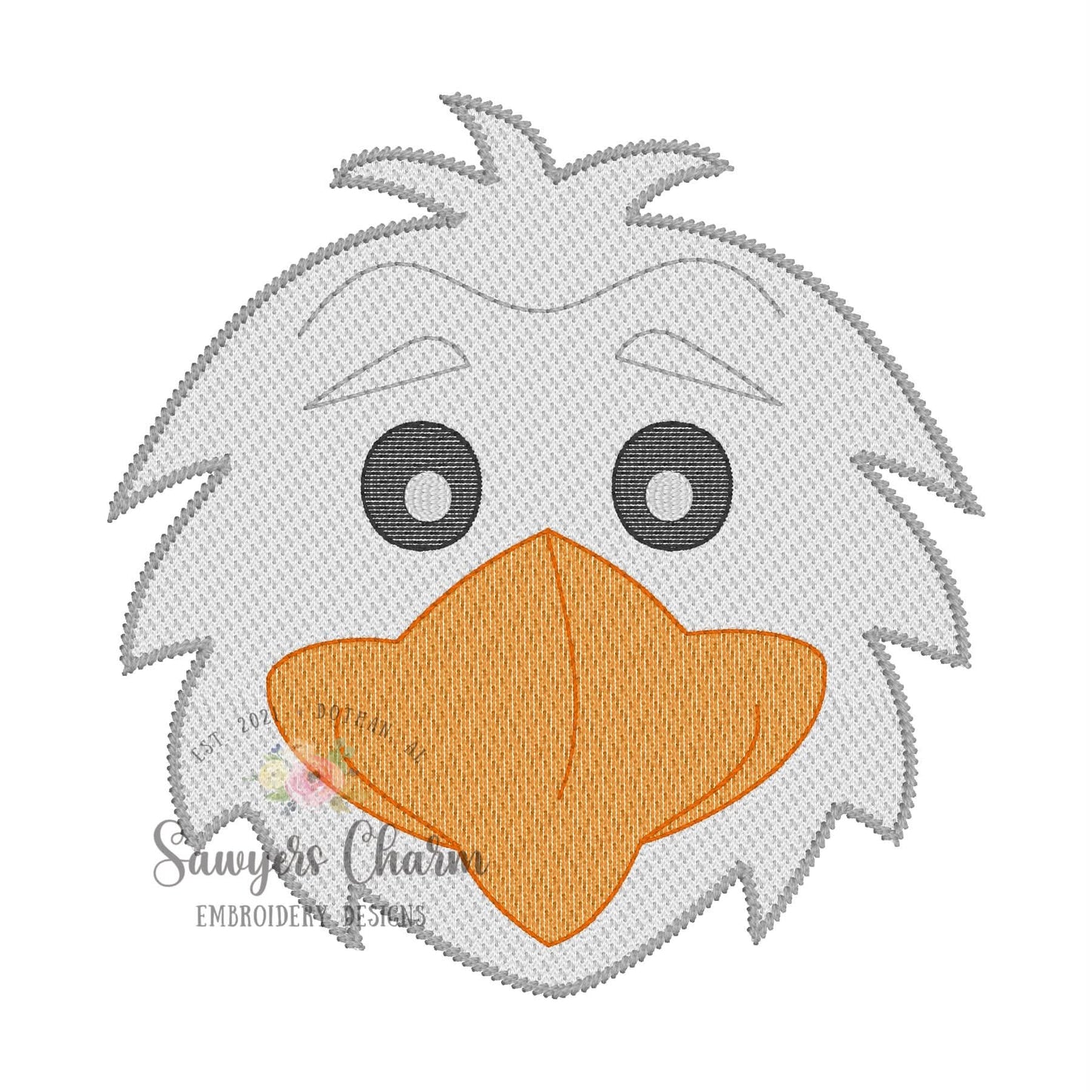 Eagle head sketch stitch embroidery design BUNDLE, with/without coquette bow, fall sports mascot