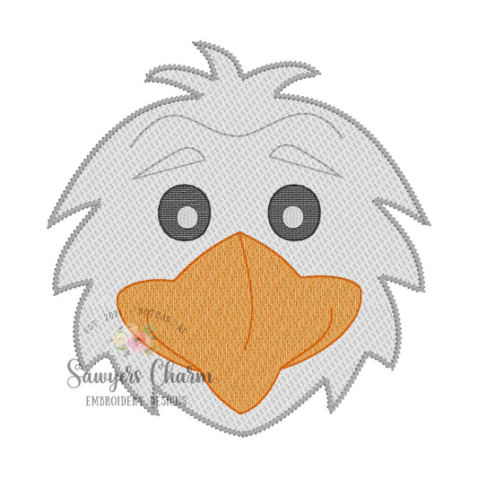 Eagle head sketch stitch embroidery design BUNDLE, with/without coquette bow, fall sports mascot