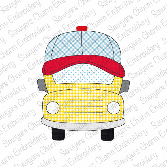 BUNDLE Apple with sunglasses and ballcap/hat zigzag & bean stitch applique, machine embroidery design, back to school, shades, quick stitch (Copy)