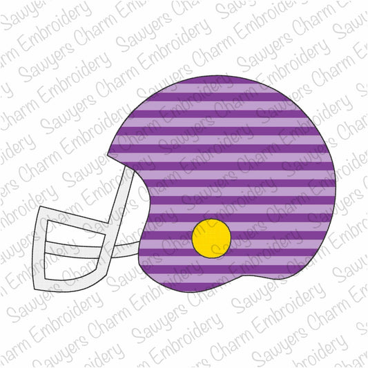 BUNDLE Football helmet, bean & zig zag stitch applique, machine embroidery design, college, high school, fall sports, university
