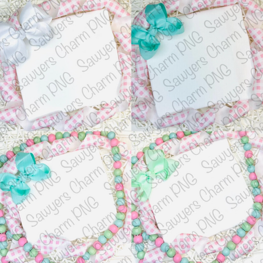 BUNDLE Kids White shirt Blank Mockups for staging PNG & Embroidery designs, Digital download of 13 JPG files, boutique staged pics pink/mint