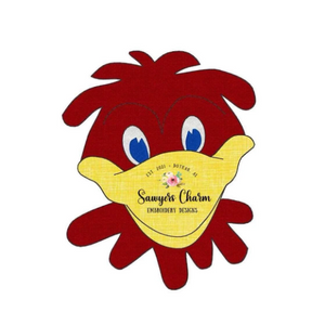BUNDLE Football mascot sports chicken/rooster/gamecock face/head BOY and GIRL bean stitch machine applique design, embroidery file