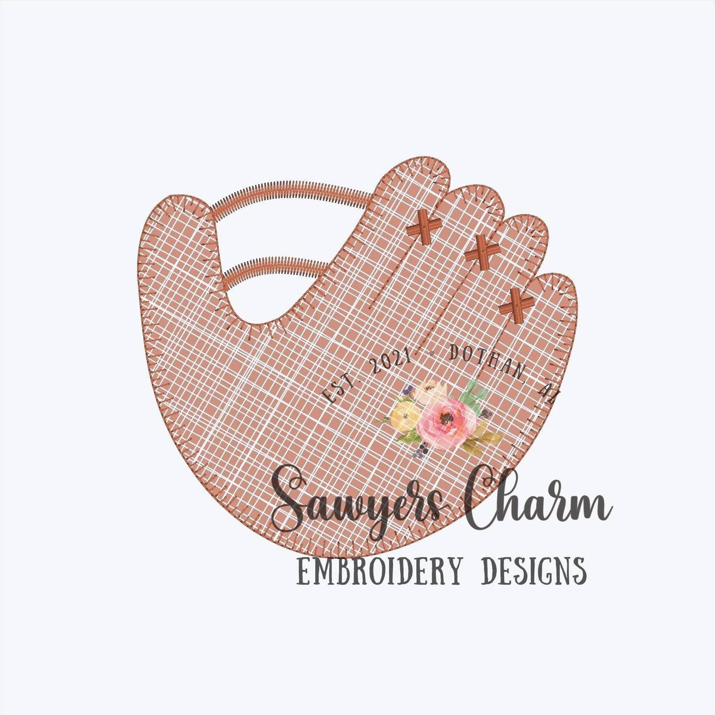 BUNDLE Blanket stitch baseball/softball glove with and without bow and ball Boy and Girl machine applique design embroidery file, sports