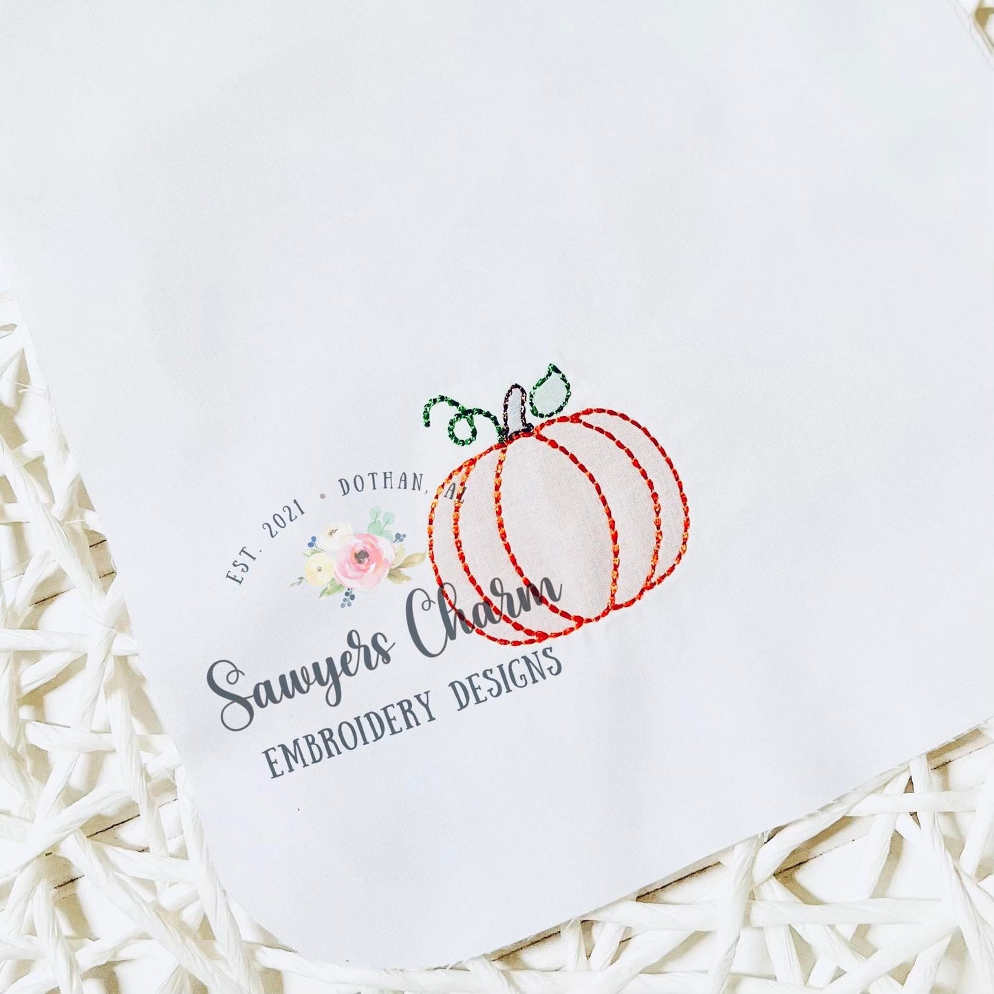 BUNDLE Shadow work mini pumpkin with & without bow, heirloom, sketch stitch embroidery design file, fall leaves, pumpkin patch, quick stitch