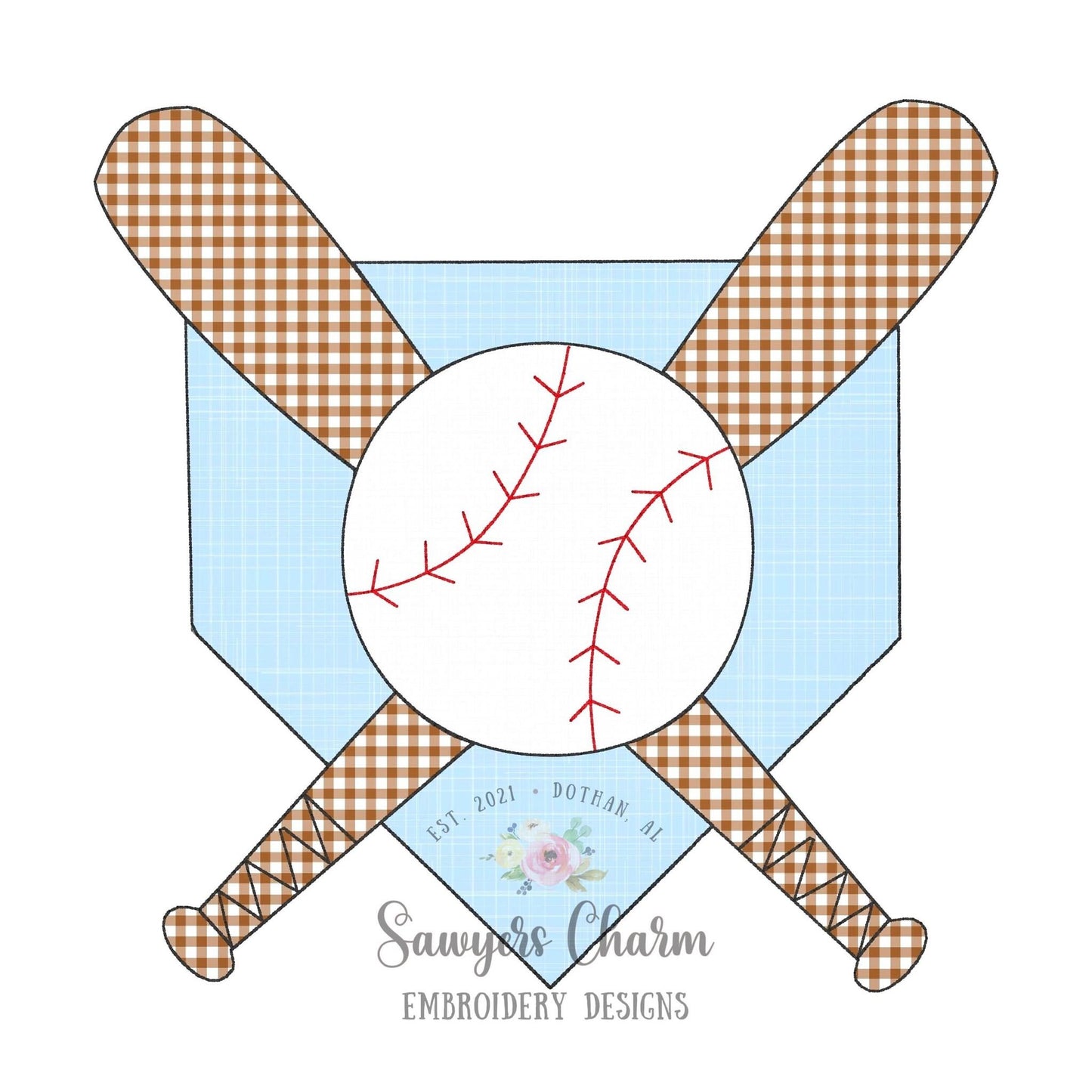 BUNDLE Baseball bats/home plate with & without bow bean stitch applique machine embroidery design file, softball ballgame sports outfield