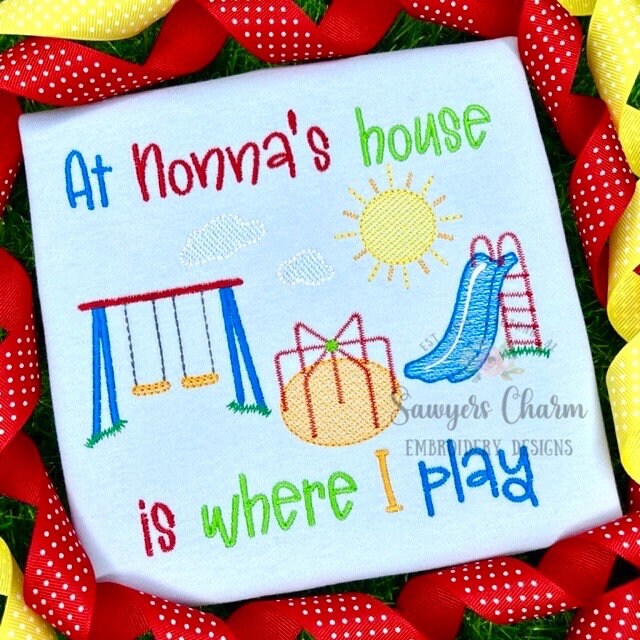Playground equipment trio sketch stitch machine embroidery design file, quick stitch, back to school, recess, slide, swing, merry go round
