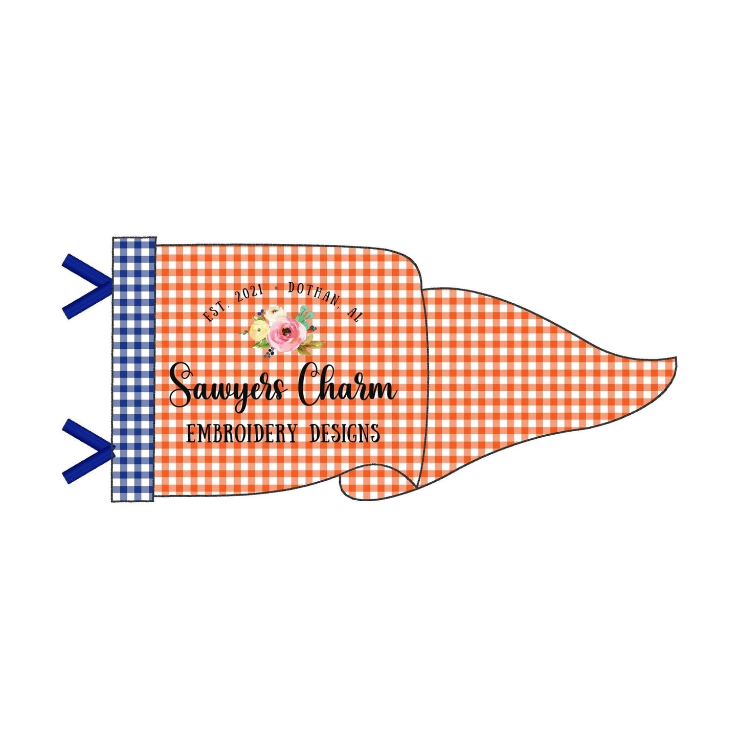 BUNDLE Pennant with ties bean & zig zag stitch machine applique embroidery design file, banner, quick stitch, number one sports fan