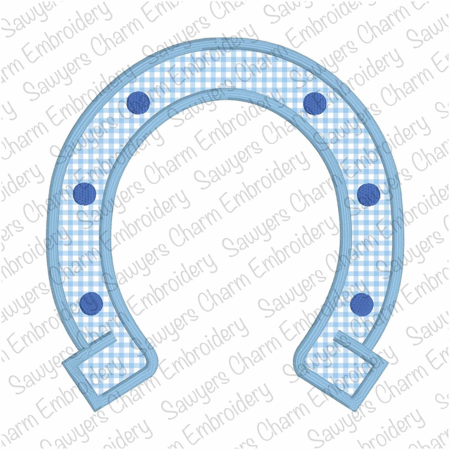 BUNDLE horseshoe satin stitch machine applique, embroidery design file, cowboy, perfect for sweatshirt side, horse ranch, rodeo, good luck