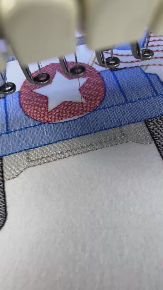 Patriotic Off Road vehicle truck with American flag sketch stitch, machine embroidery design, transportation, mudding, SUV, USA, beach