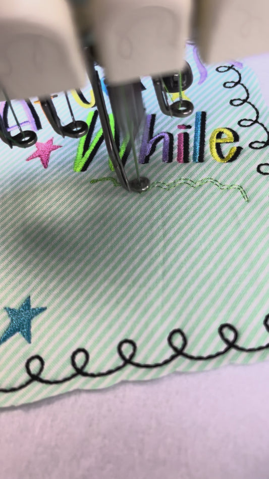 After While Crocodile bean stitch applique BUNDLE, machine embroidery design, with/without coquette bow, satin stitch star doodles